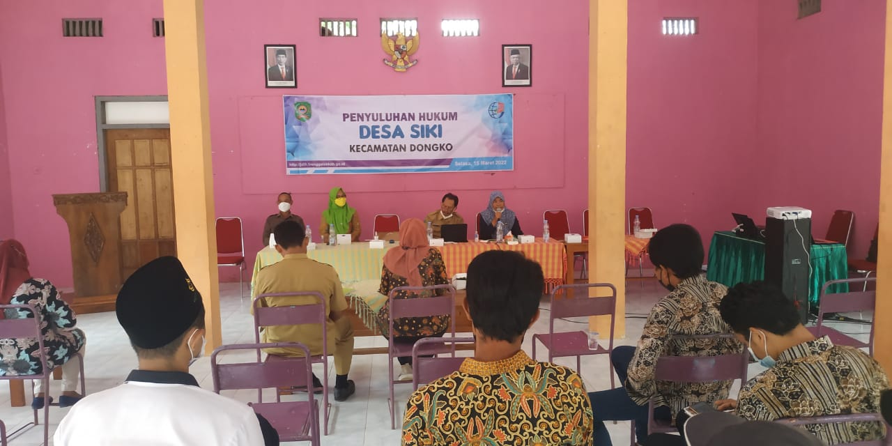 Penyuluhan Hukum di Desa Siki, Dongko, Trenggalek